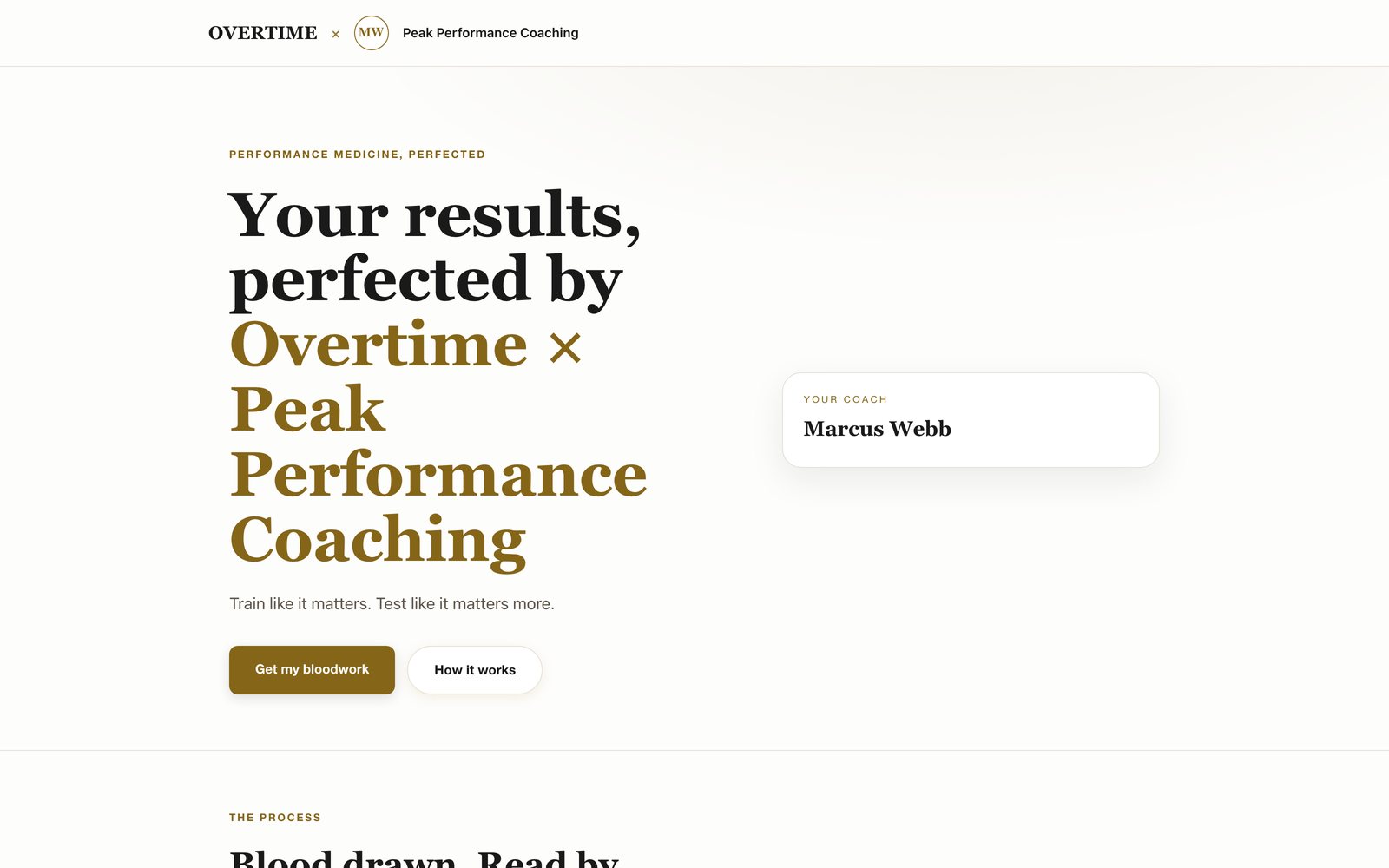 Coach page