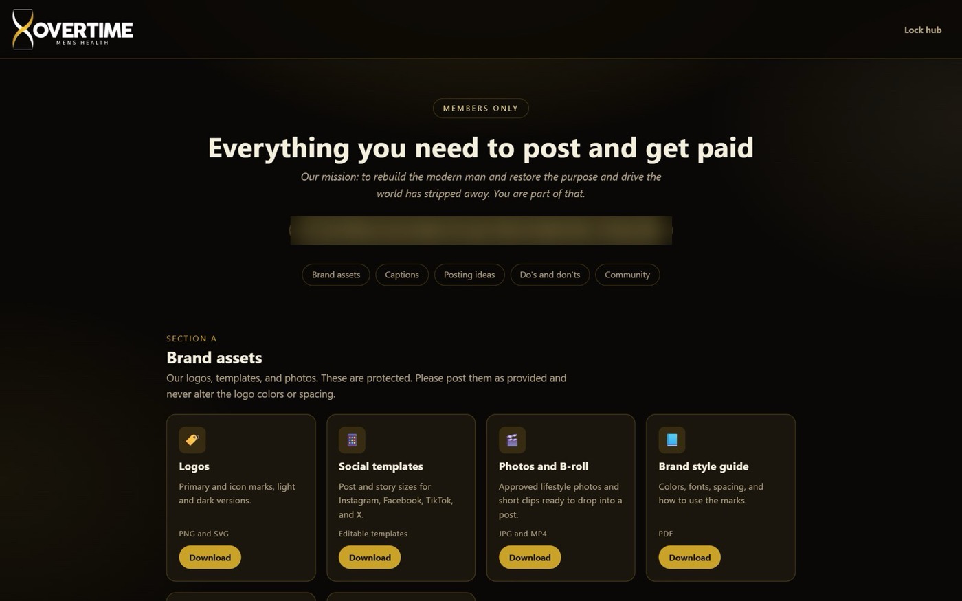 Affiliate resource hub