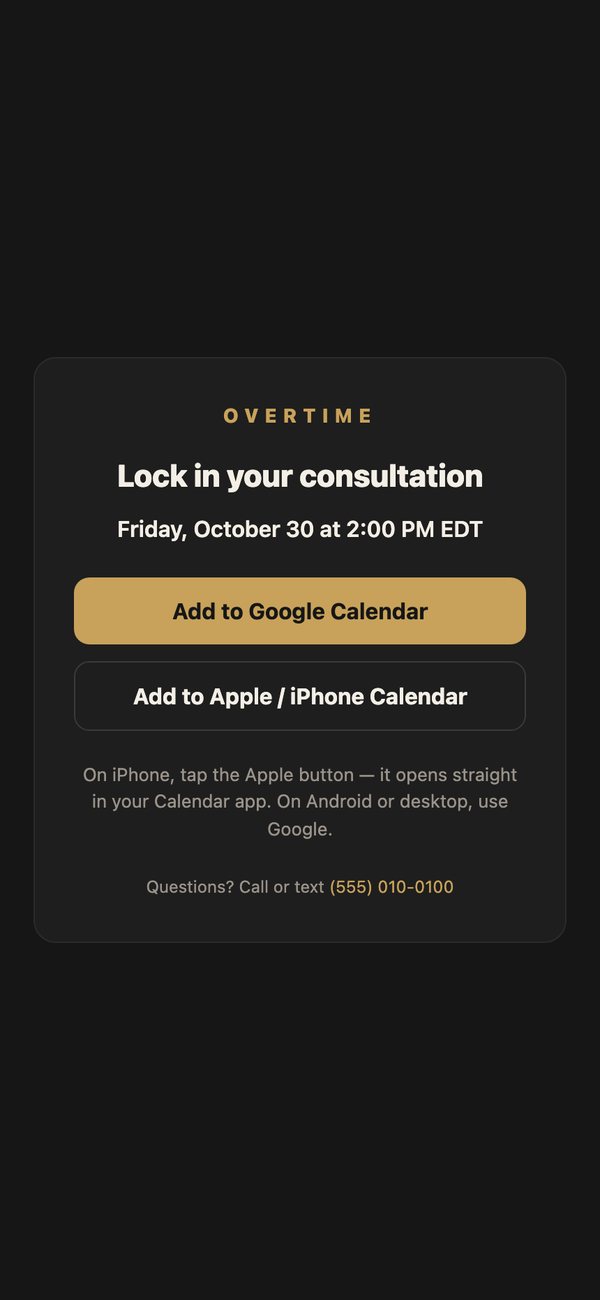 Add-to-calendar page